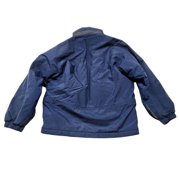 Patagonia Kids L (12) Navy Coat Zip Closure & Pockets‎ Snap Buttons Vintage READ - Picture 2 of 12
